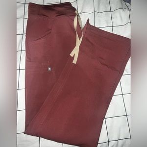 figs scrub pants mauve